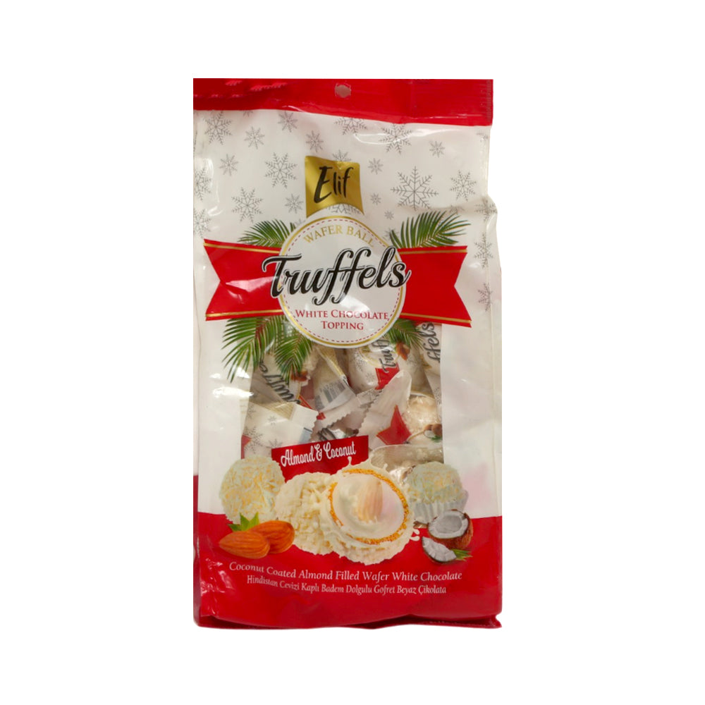 ELIF TRUFFELS WHITE CHOCOLATE ALMOND & COCONUT 250 GM