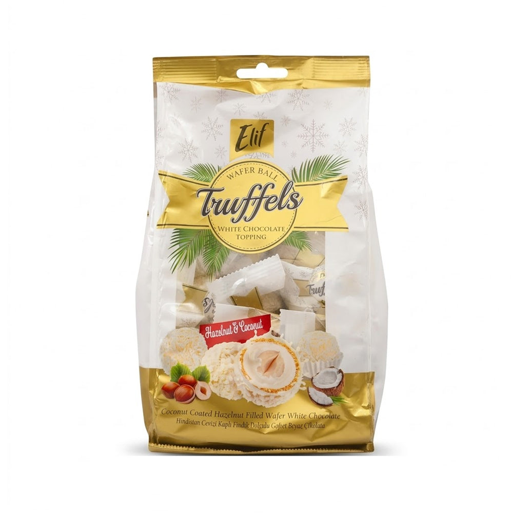 ELIF TRUFFELS WHITE CHOCOLATE HAZELNUT & COCONUT 250 GM
