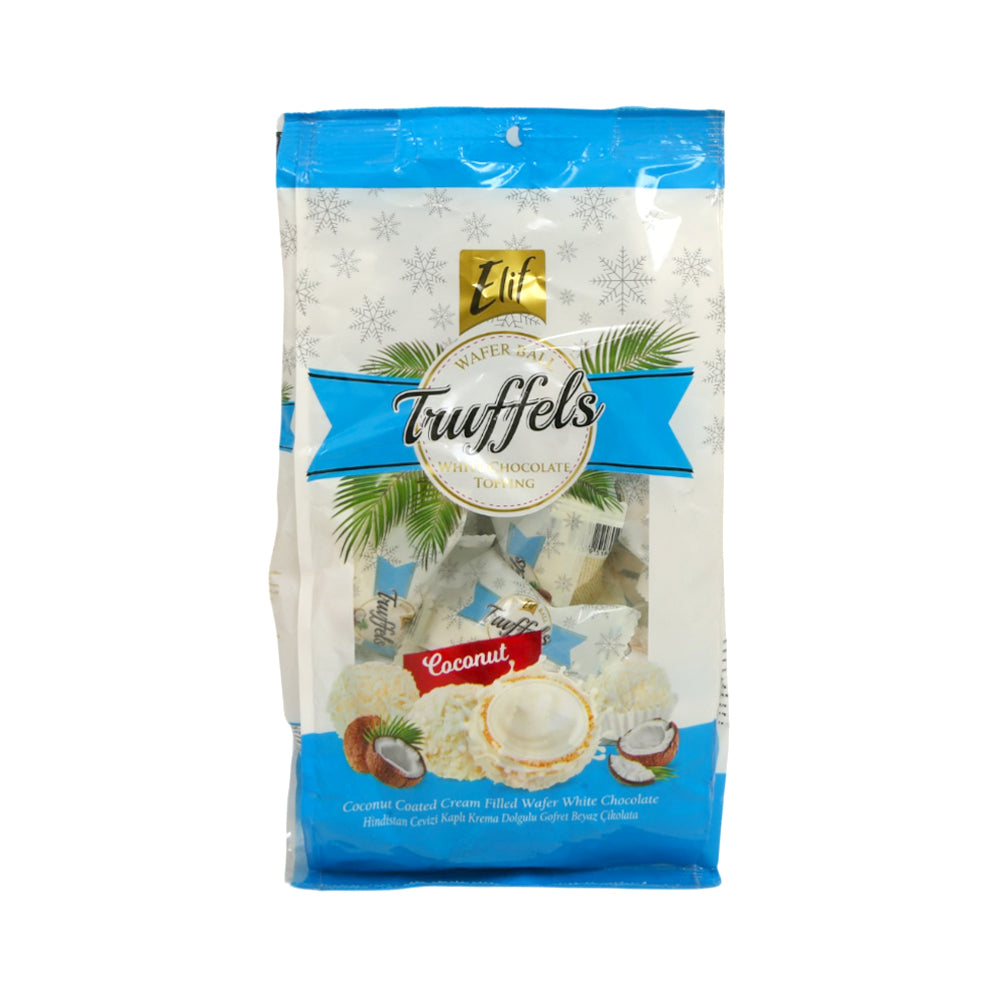 ELIF TRUFFELS WHITE CHOCOLAT POUCH COCONUT 250 GM