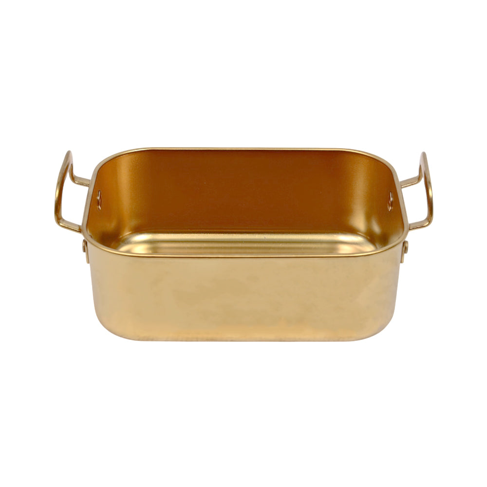 TRAY STEEL GOLDEN 16CM 25-22