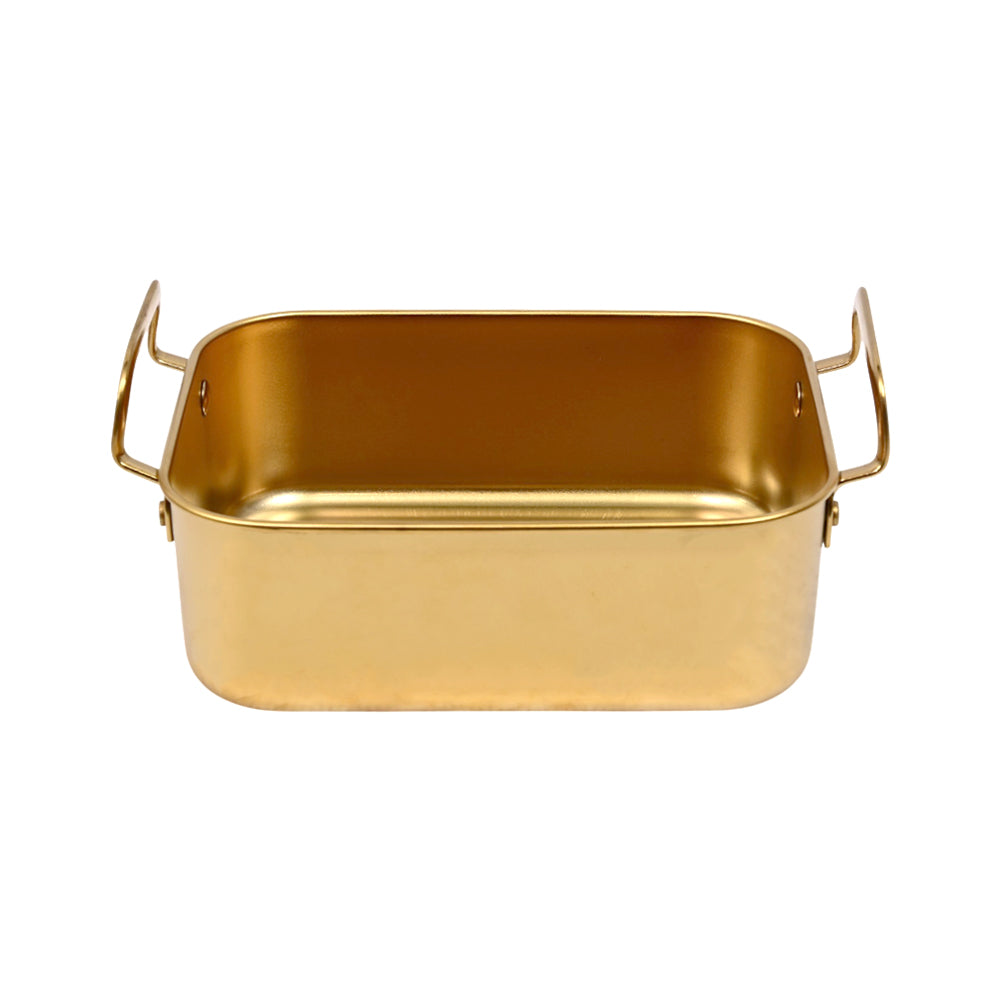 TRAY STEEL GOLDEN 18CM 25-23