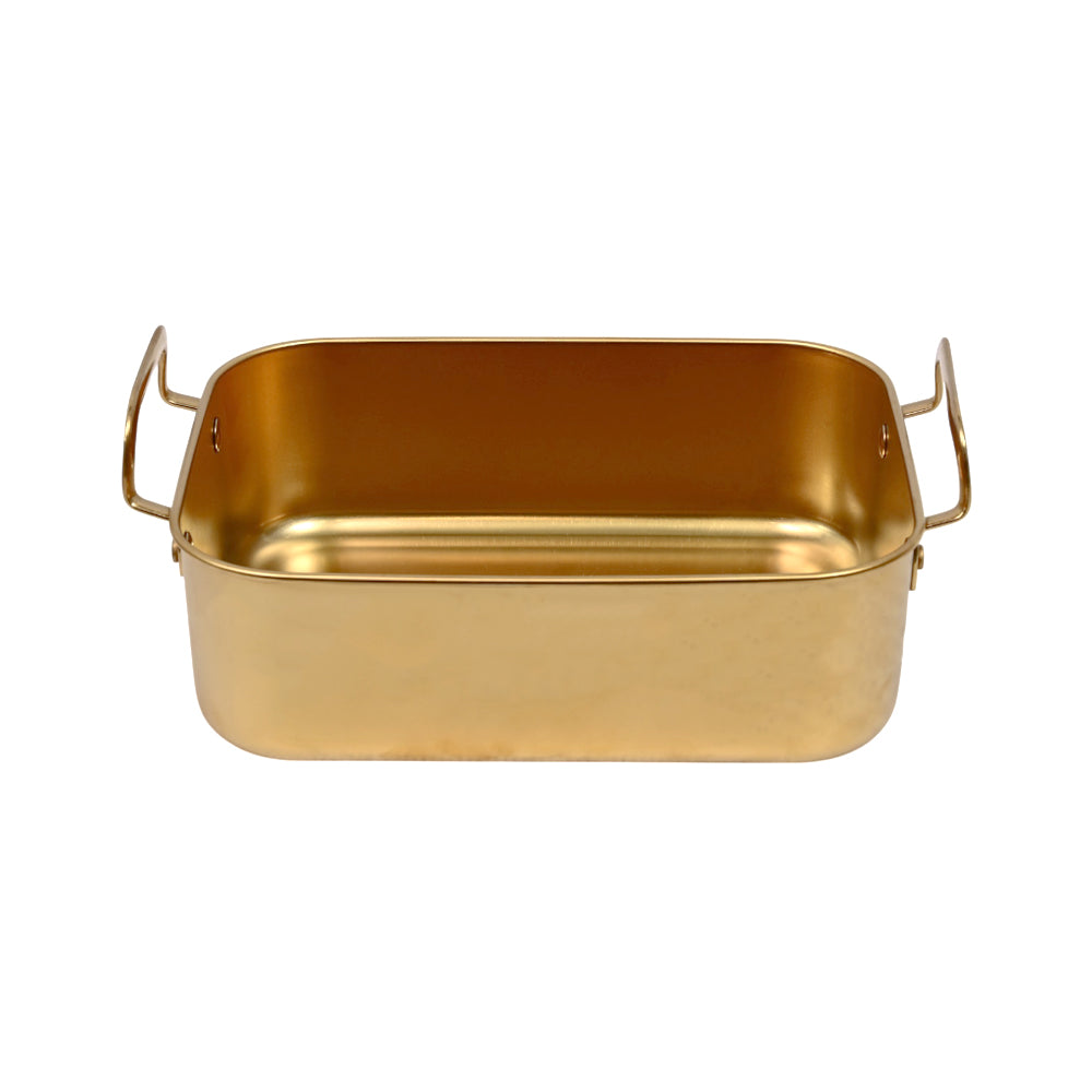 TRAY STEEL GOLDEN 20CM 25-24