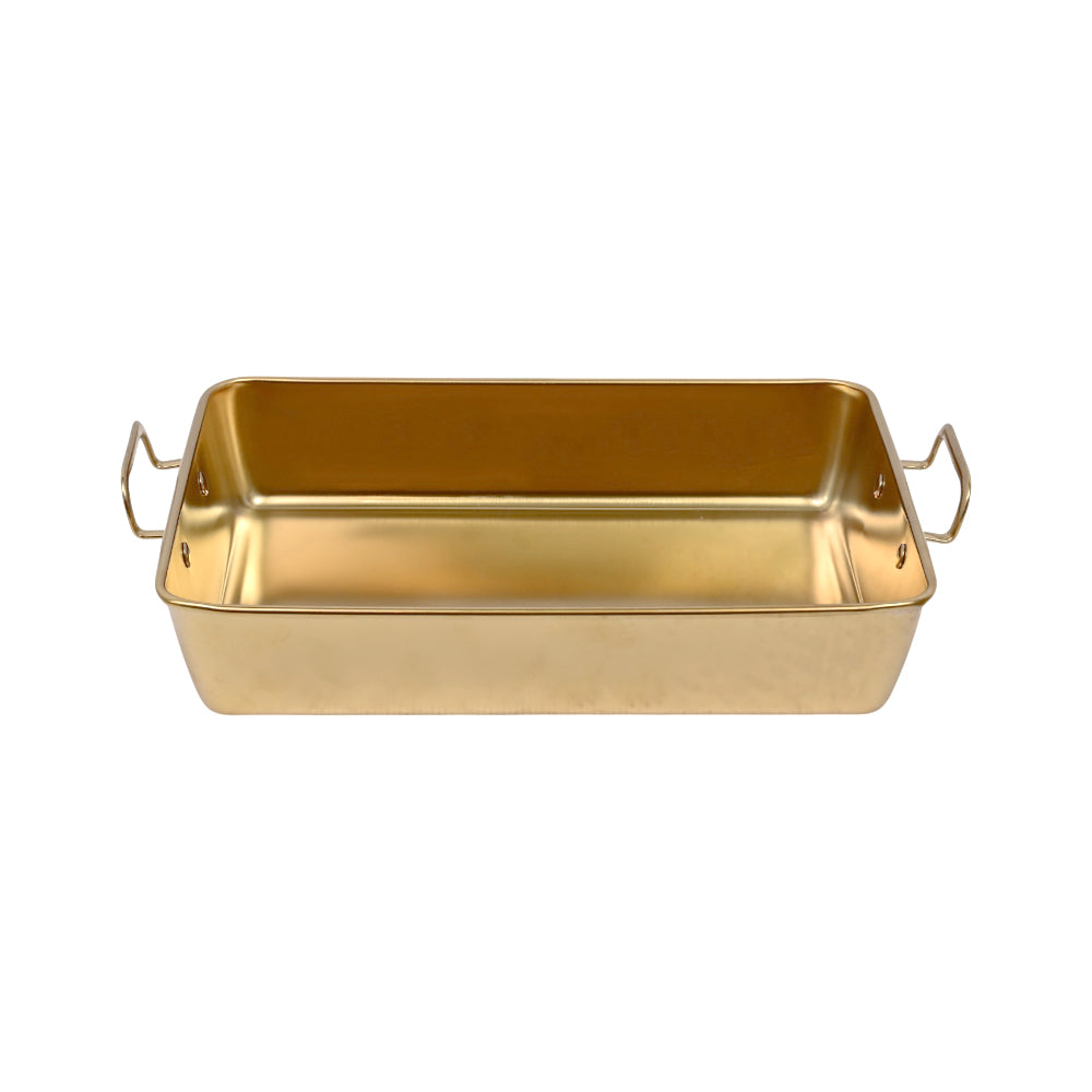 TRAY STEEL GOLDEN 30CM 25-26