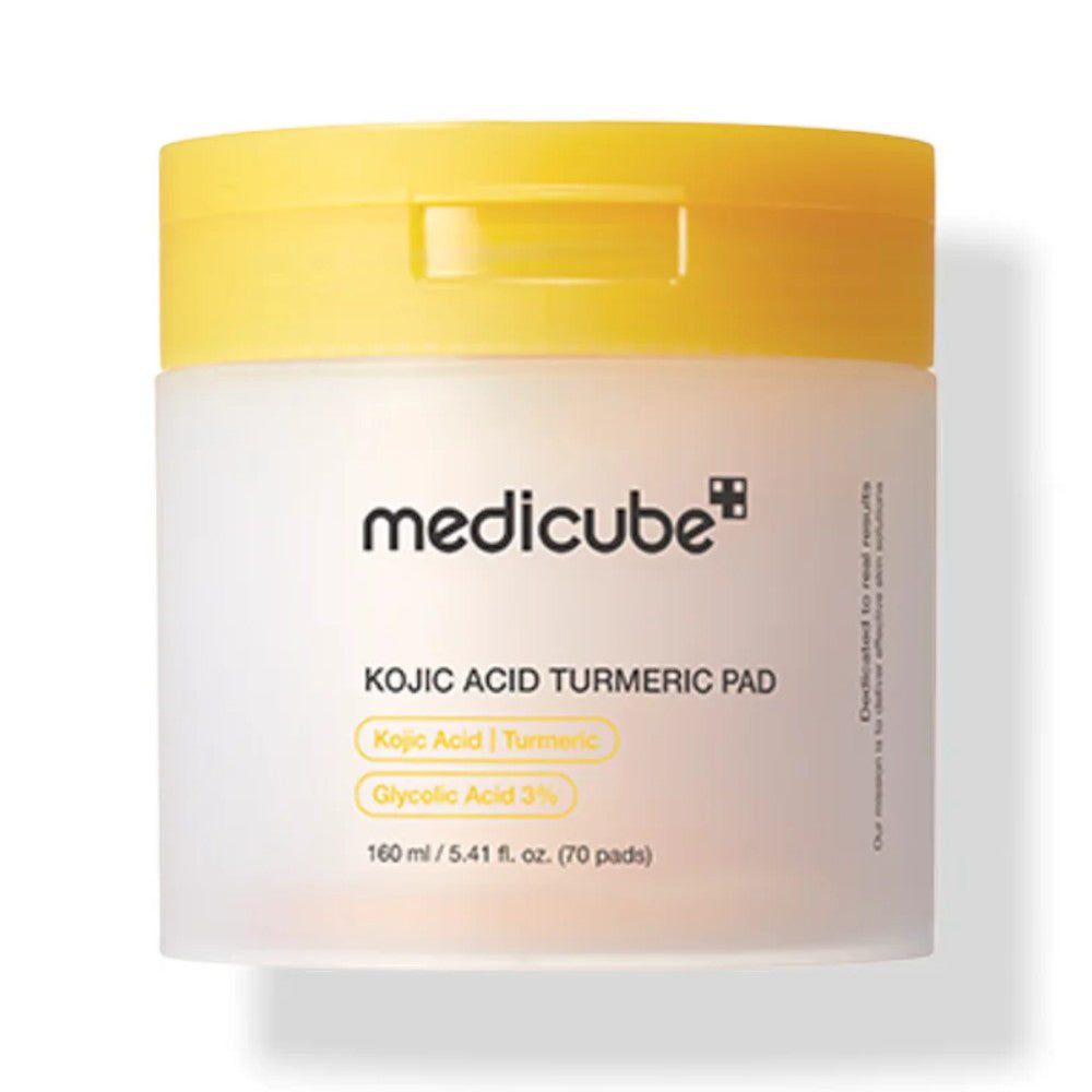 MEDICUBE FACIAL KOJIC ACID TURMERIC PADS 70PC 160ML