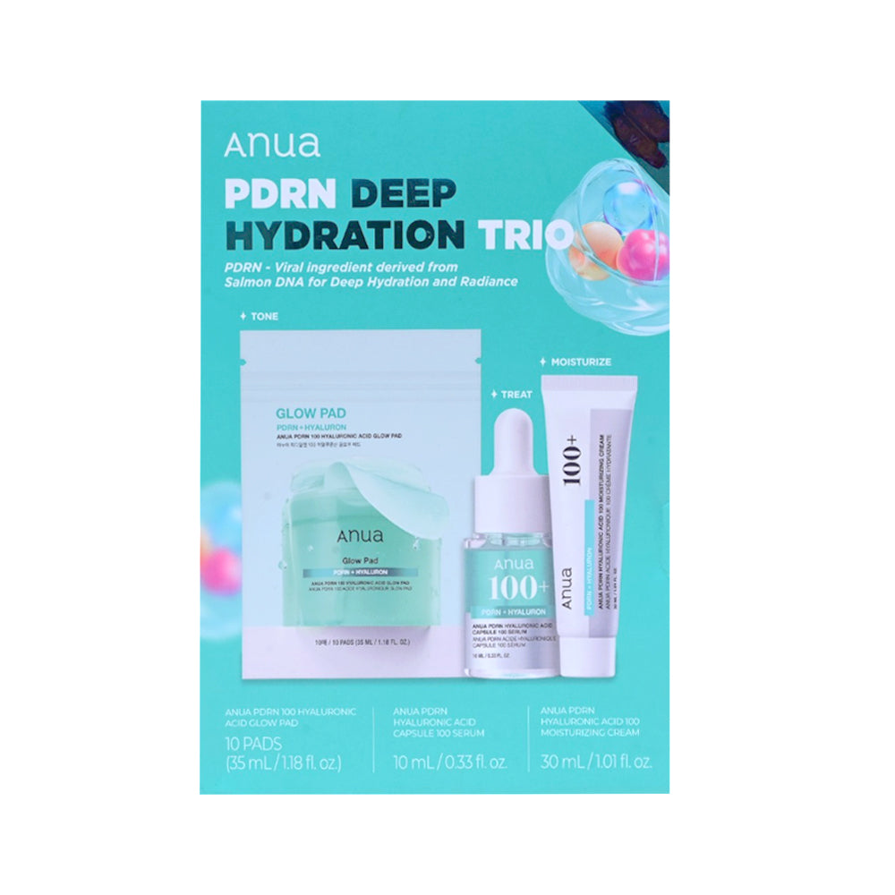 ANUA DEEP HYDRATION PDRN TRIO PACK OF 3 SET