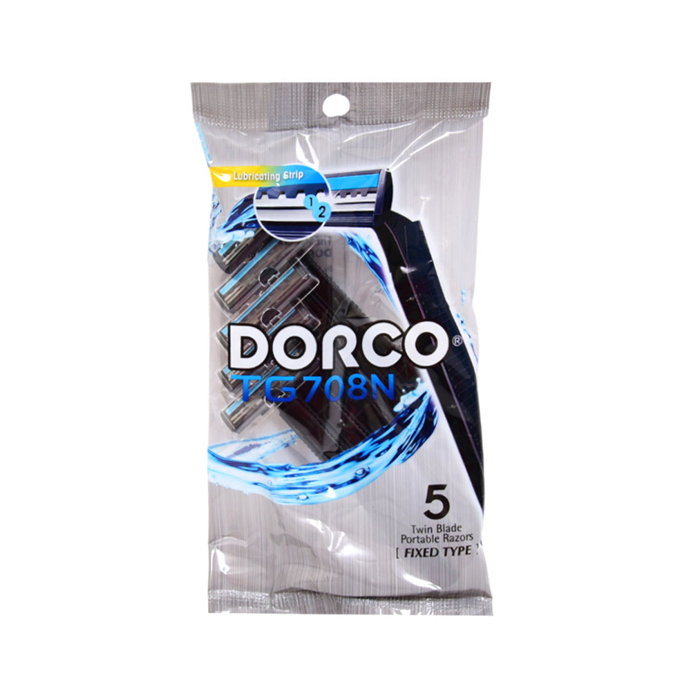 DORCO RAZOR TWIN BLADE 5PC PACK TG708N