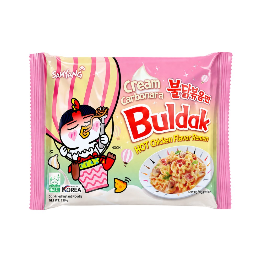 SAMYANG BULDAK NOODLES CREAM CARBONARA HOT CHICKEN 140 GM