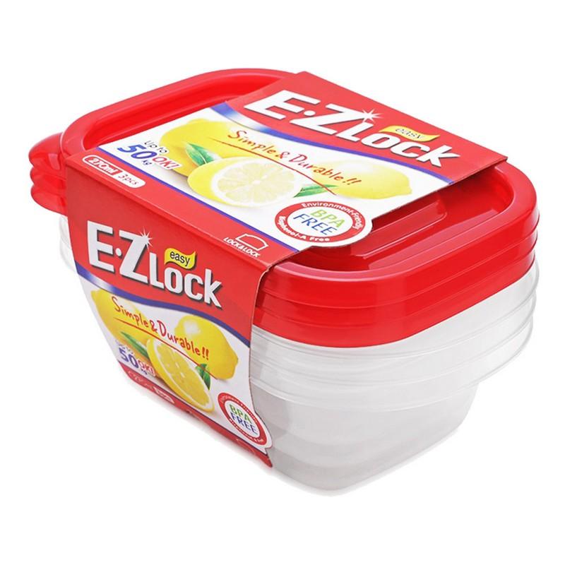 E.Z LOCK CONTAINER 3 PC HLE6204  270 ML