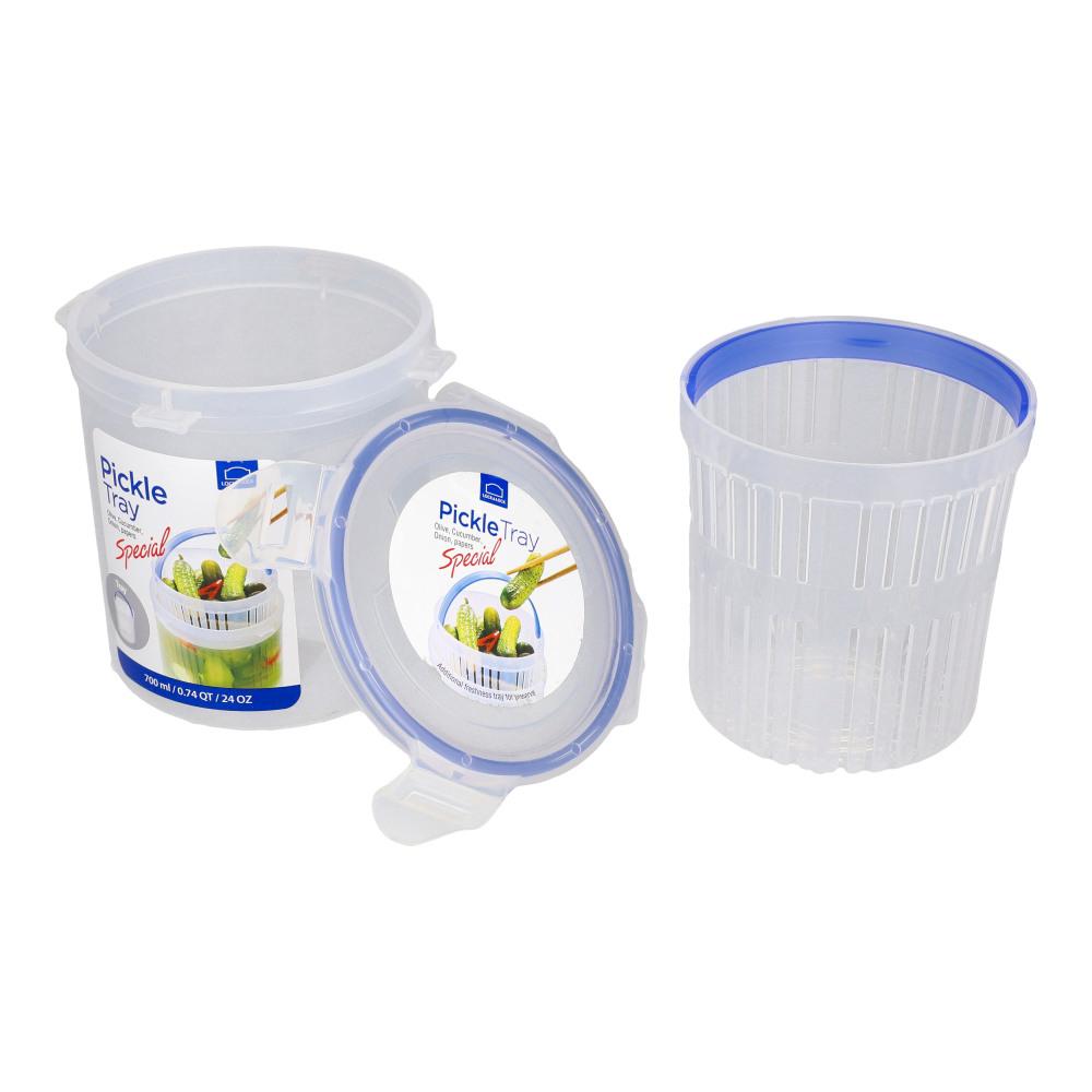 LOCK AND LOCK TRAY ROUND PICKLE HPL932DT 700 ML