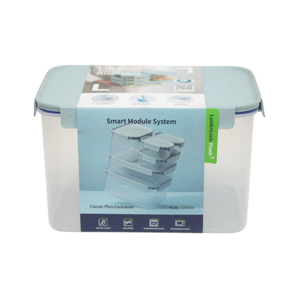 LOCK N LOCK CONTAINER CLASSIC PLUS RECTANGULAR-6.0L-MIT/PIK