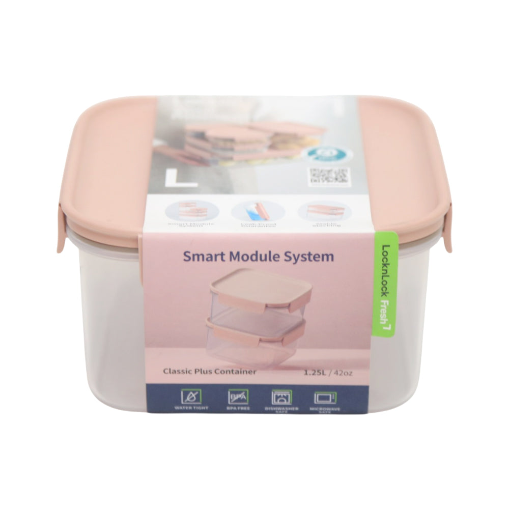 LOCK N LOCK CONTAINER CLASSIC PLUS SQUARE-1.25L-PIK