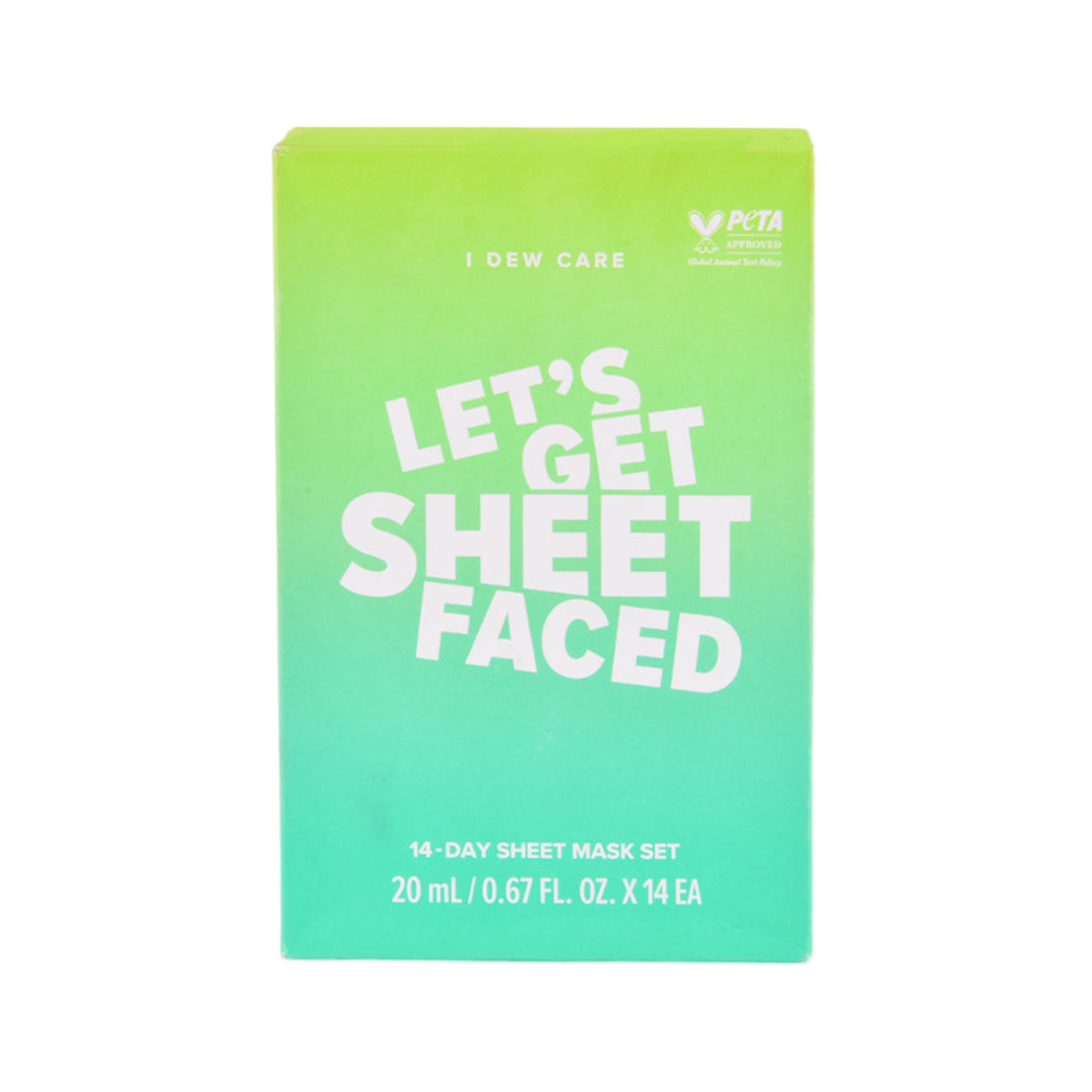 I DEW CARE LETS GET SHEET FACED 14-DAYS SHEET MASK SET