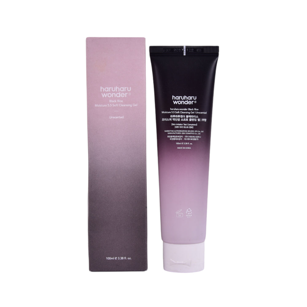 HARU HARU WONDER - BLACK RICE MOISTURE 5.5 SOFT CLEANSING GE