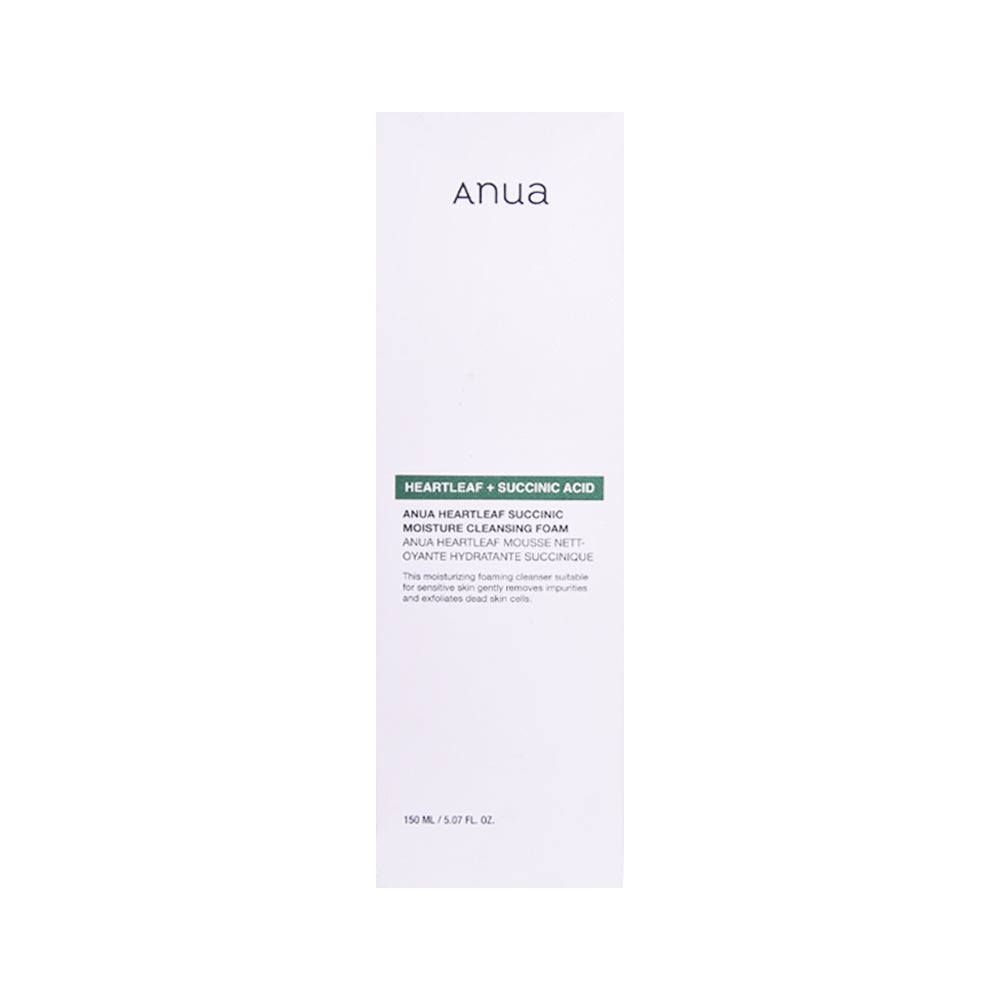 ANUA HEARTLEAF SCUCCINIC MOISTURE CLEANSING FOAM 150ML