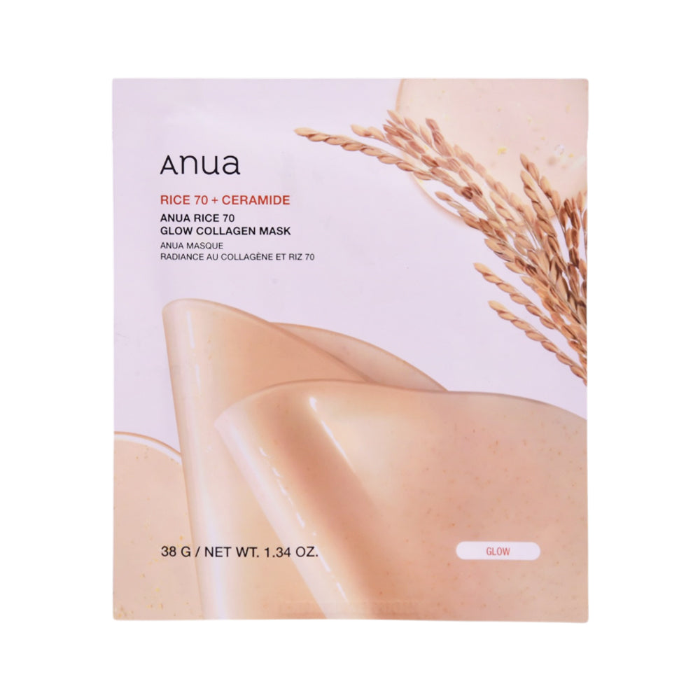 ANUA RICE 70 GLOW COLLAGEN MASK 38G