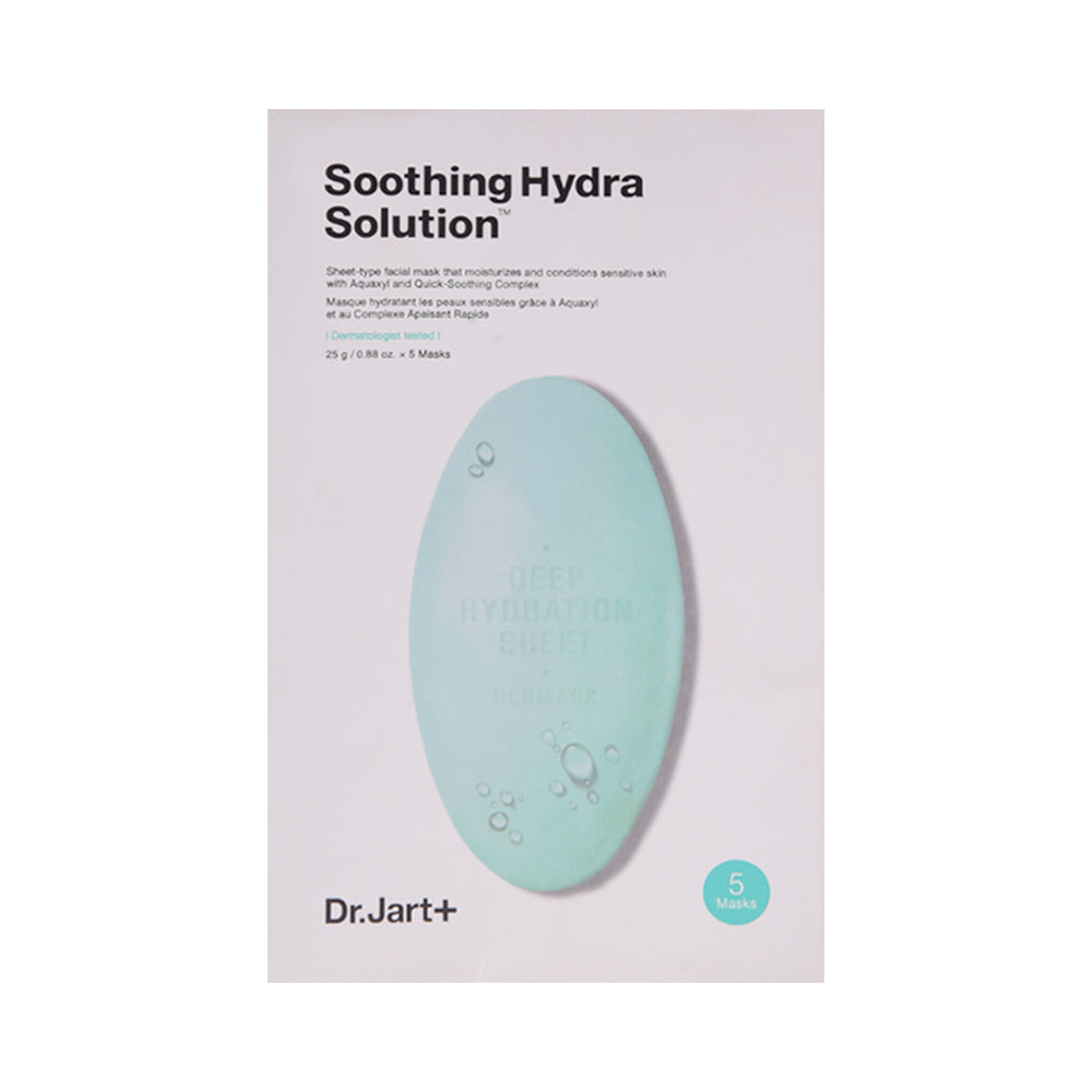 DR.JART+SOOTHING HYDRA SOLUTION FACIAL MASK 25G*5 MASKS