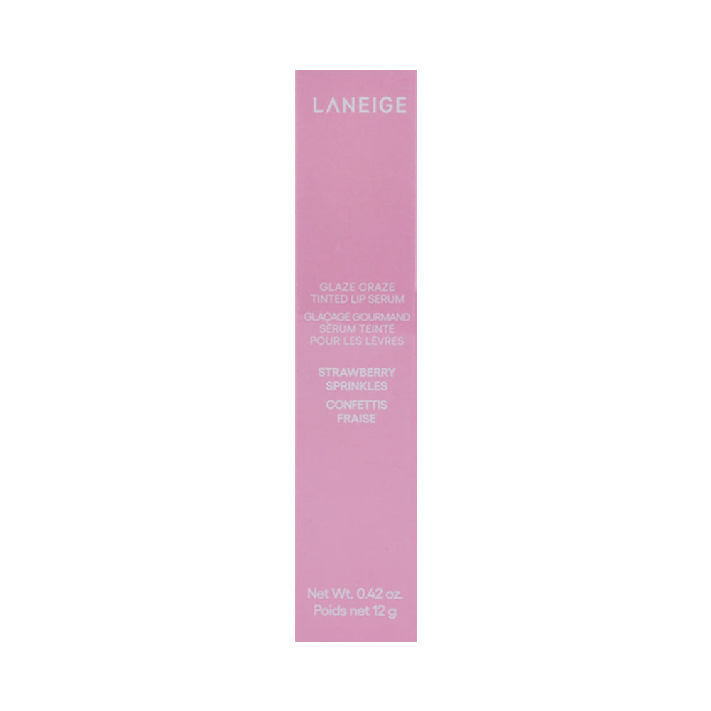 LANEIGE GLAZE CRAZE TINTED LIP SERUM STRAWBERRY SPRINKLES 12