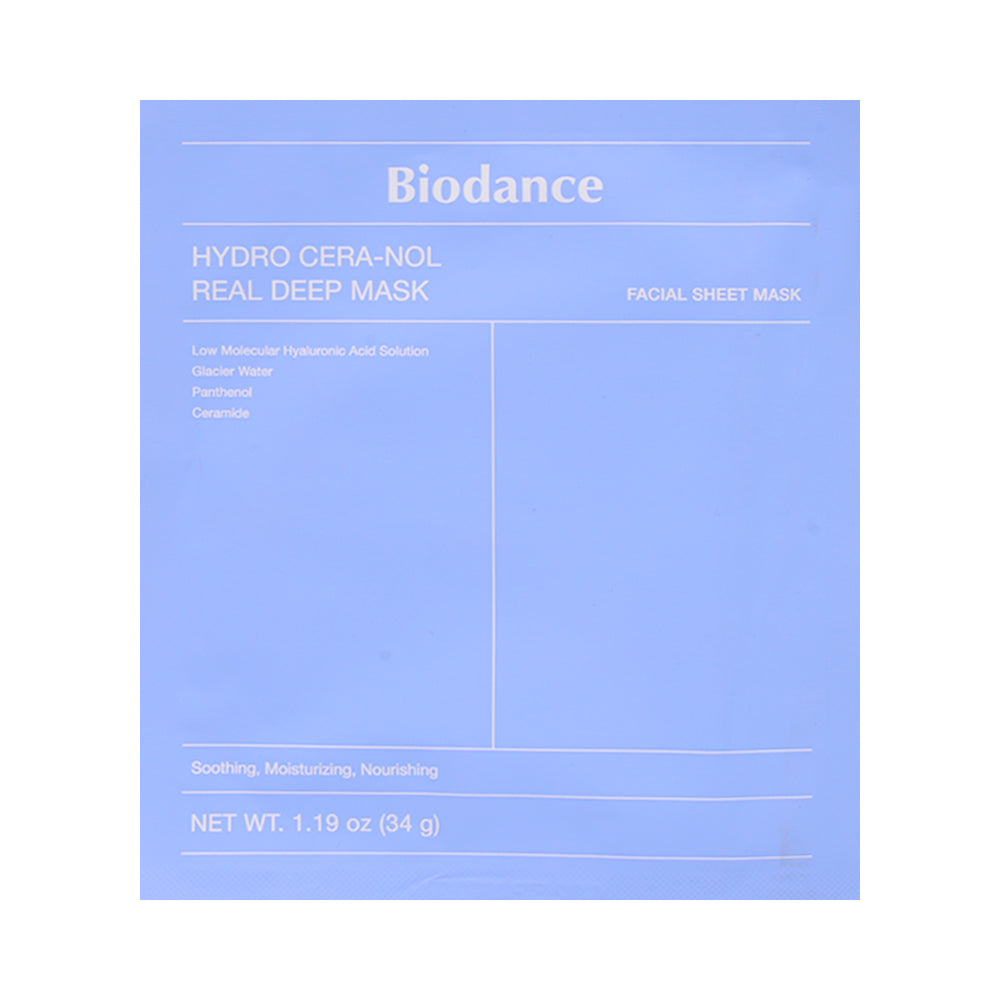 BIODANCE HYDRO CERA-NOL DEEP SHEET MASK 34G