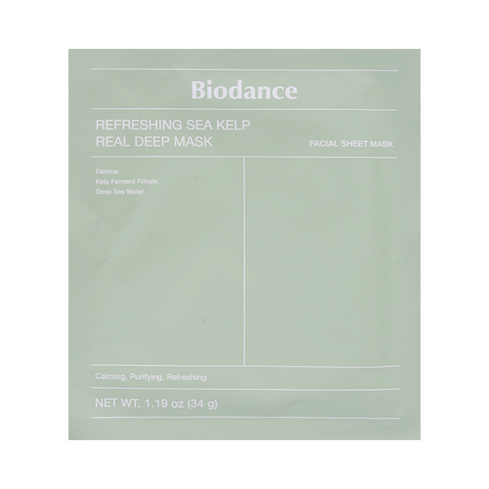 BIODANCE REFRESHING SEA KELP DEEP SHEET MASK 34G