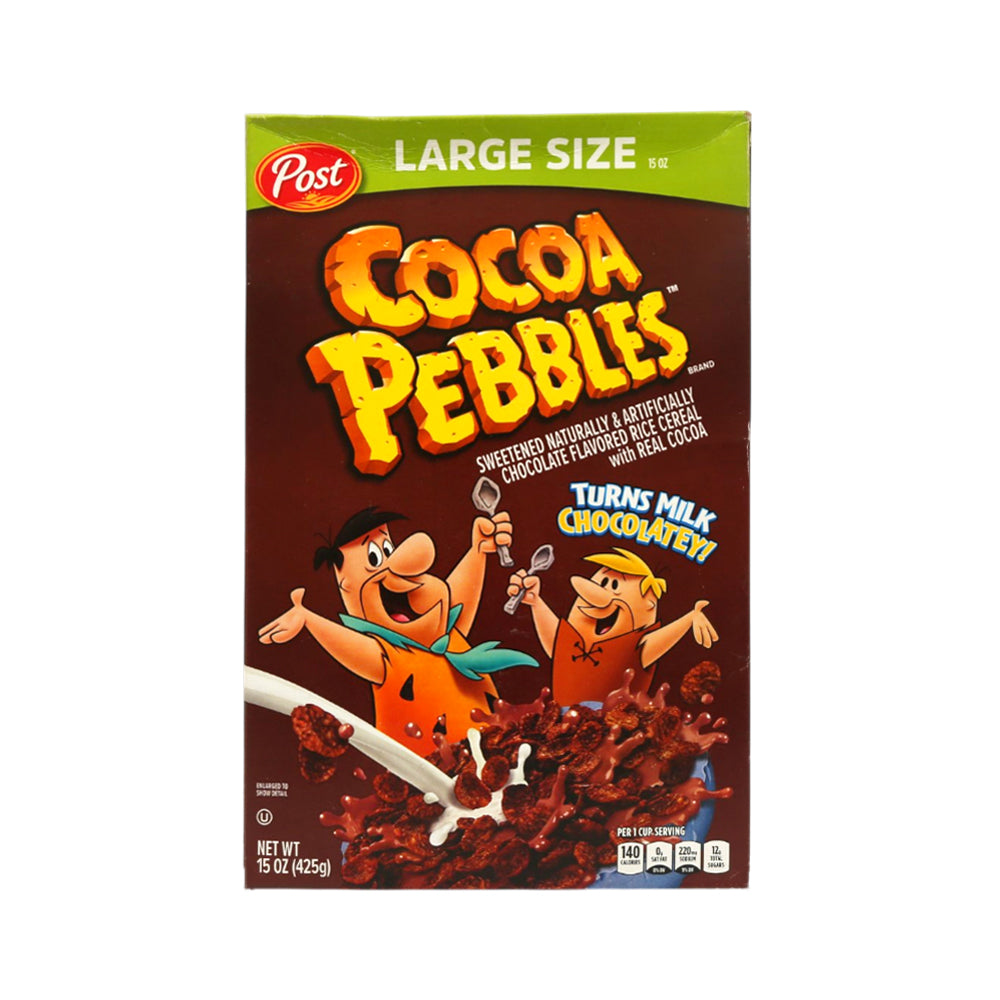 POST COCOA PEBBLES CHOCOLATE RICE CEREAL 425 GM