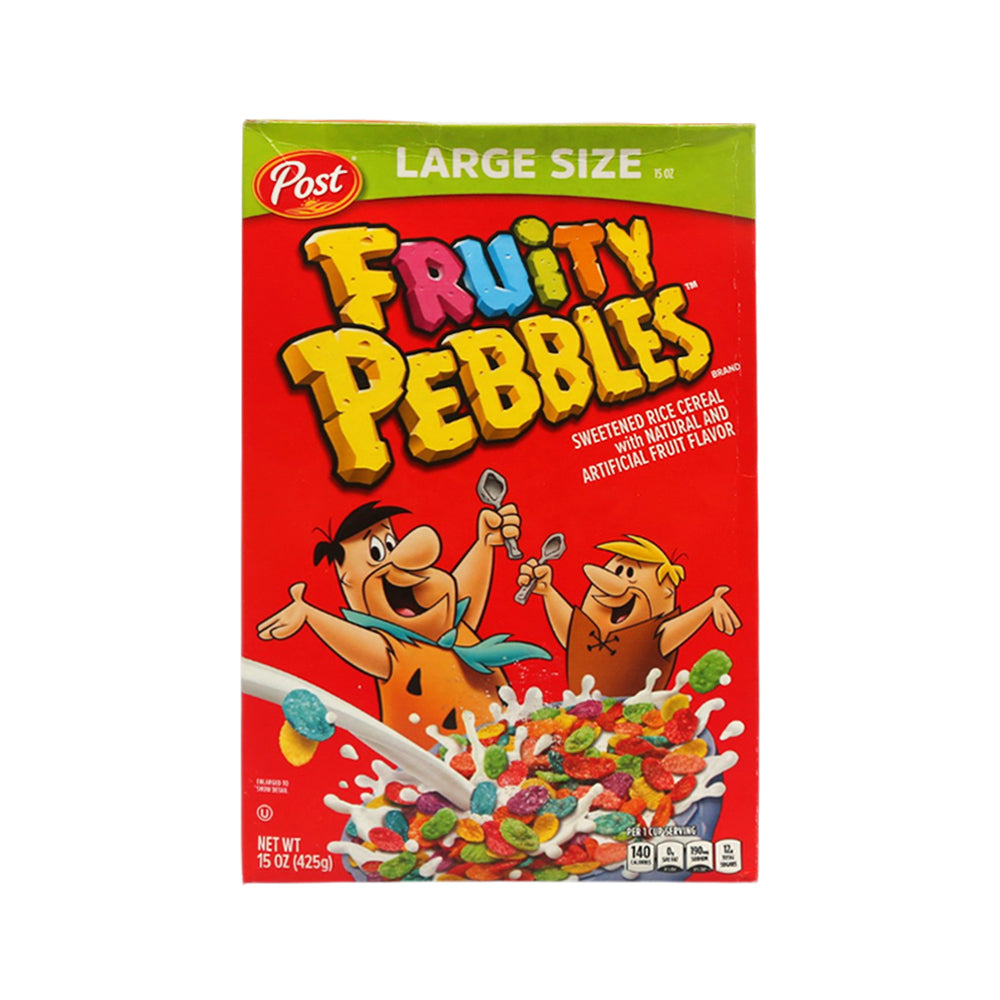 POST FRUITY PEBBLES RICE CEREAL 425 GM