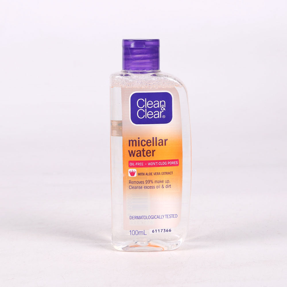 CLEAN & CLEAR MICELLAR WATER WITH ALOE VERA 100 ML