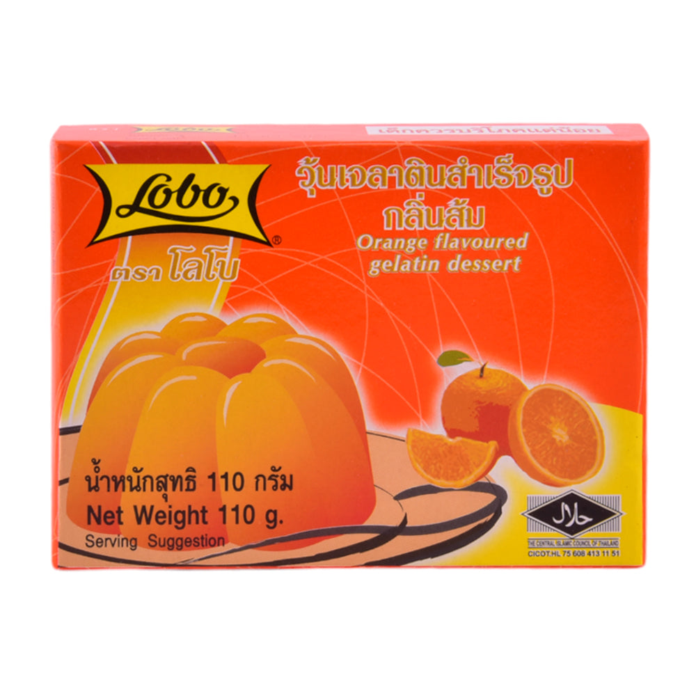 LOBO GELATIN DESSERT ORANGE 110G