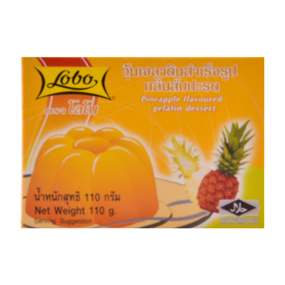 LOBO GELATIN DESSERT PINE APPLE 110G