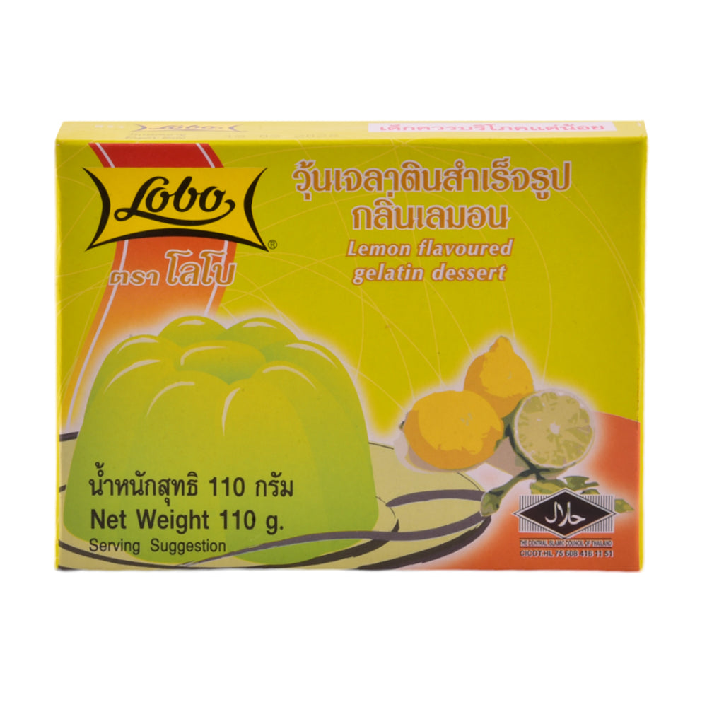LOBO GELATIN DESSERT LEMON 110G