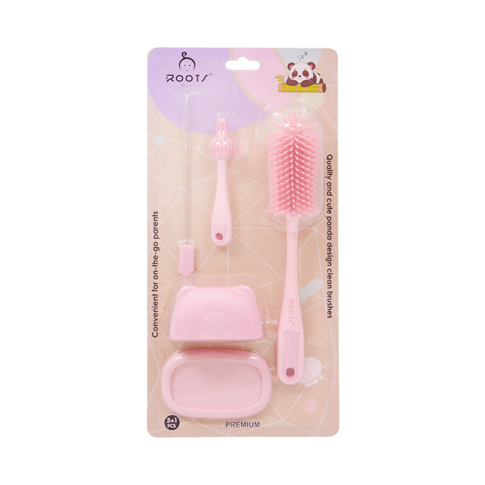 ROOTS BRUSH SET NATURAL SILICON