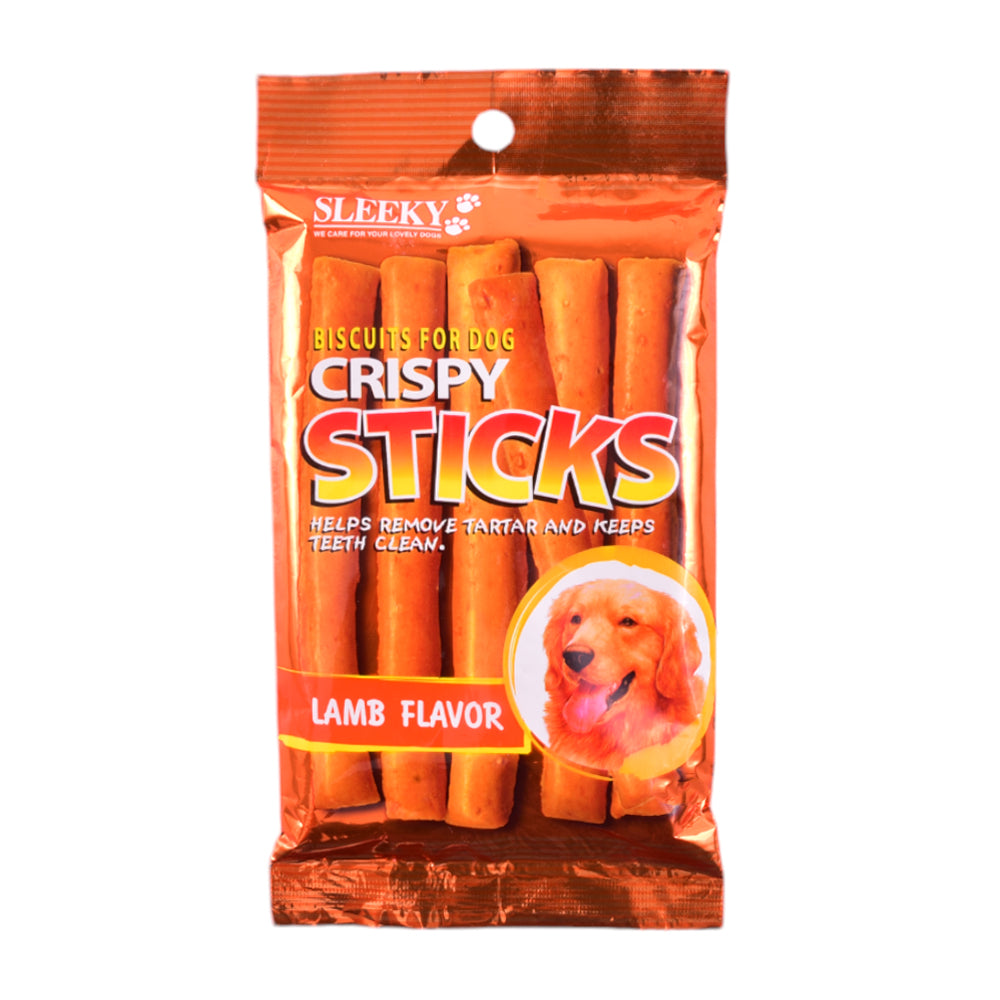 SLEEKY DOG FOOD CRISPY STICKS LAMB 90 GM