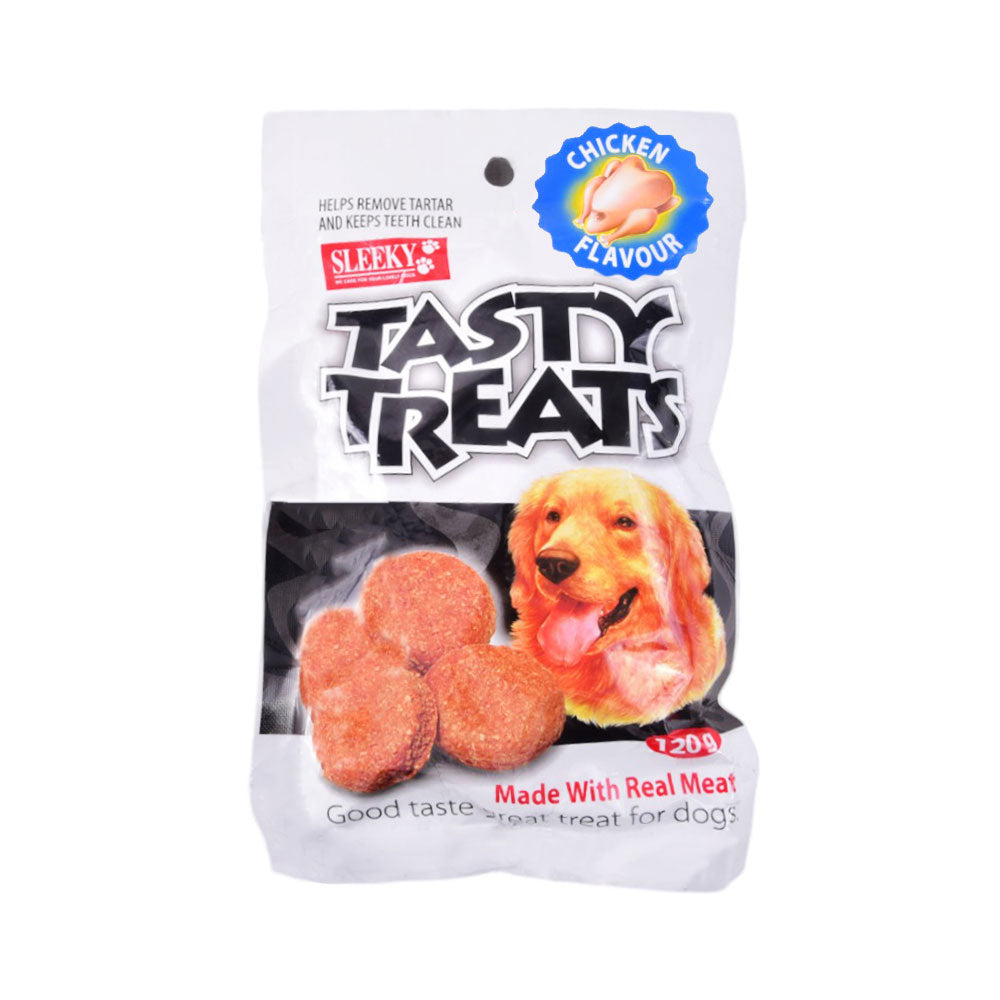 SLEEKY TASTY TRAEATS CHICKEN FLAVOUR 120 GM