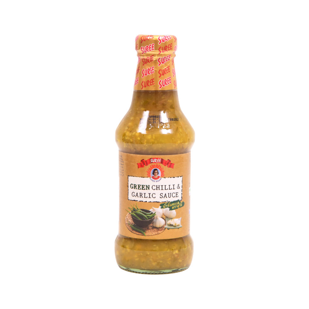SUREE SAUCE GREEN CHILLI AND GARLIC 295 ML