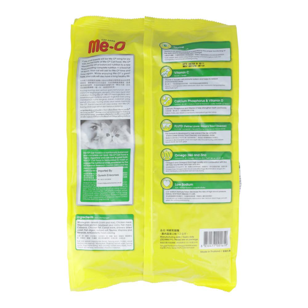 ME-O CAT FOOD ADULT CHICKEN AND VEGETABLE 1.2 KG