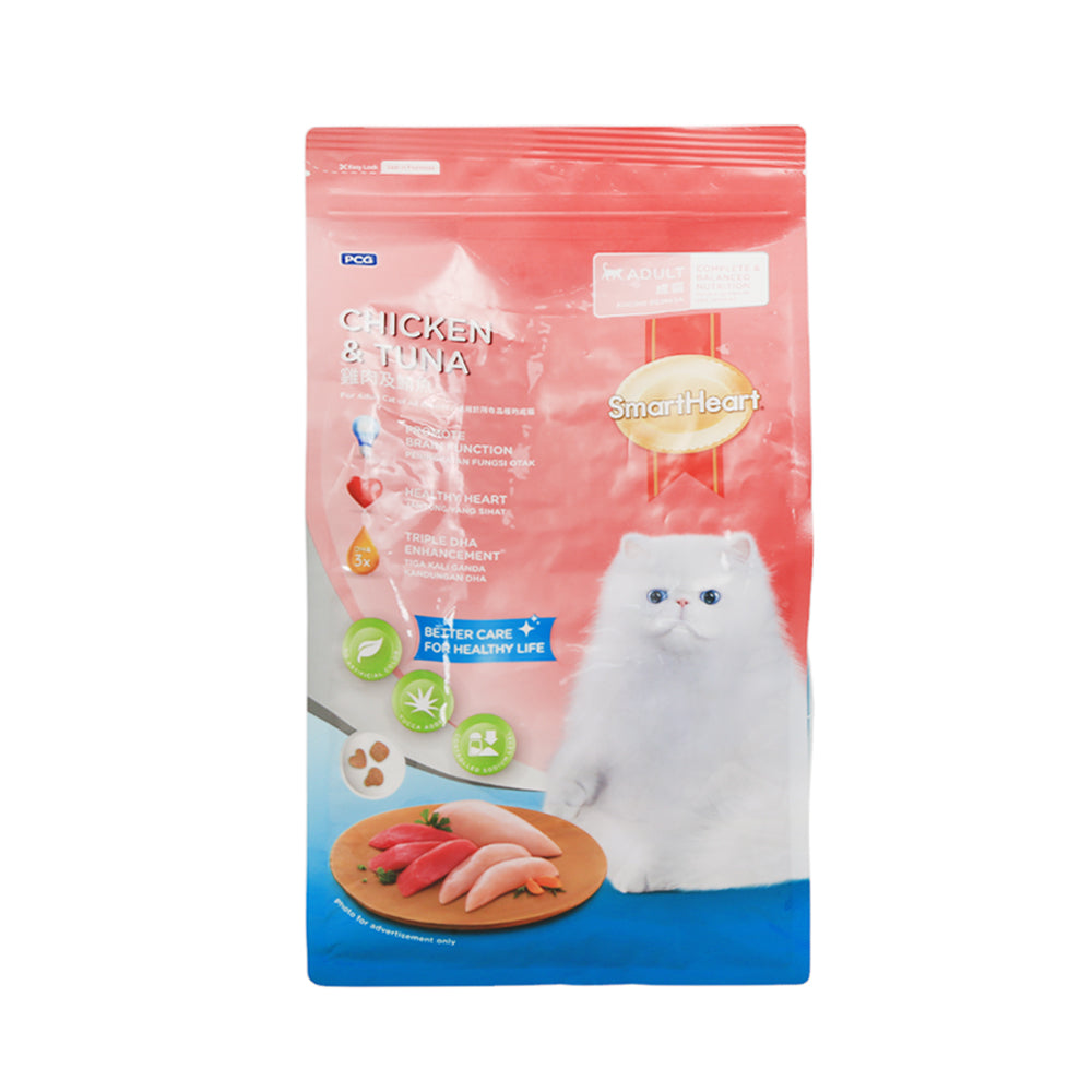 SMART HEART CAT FOOD ADULT CHICKEN AND TUNA 1.2 KG