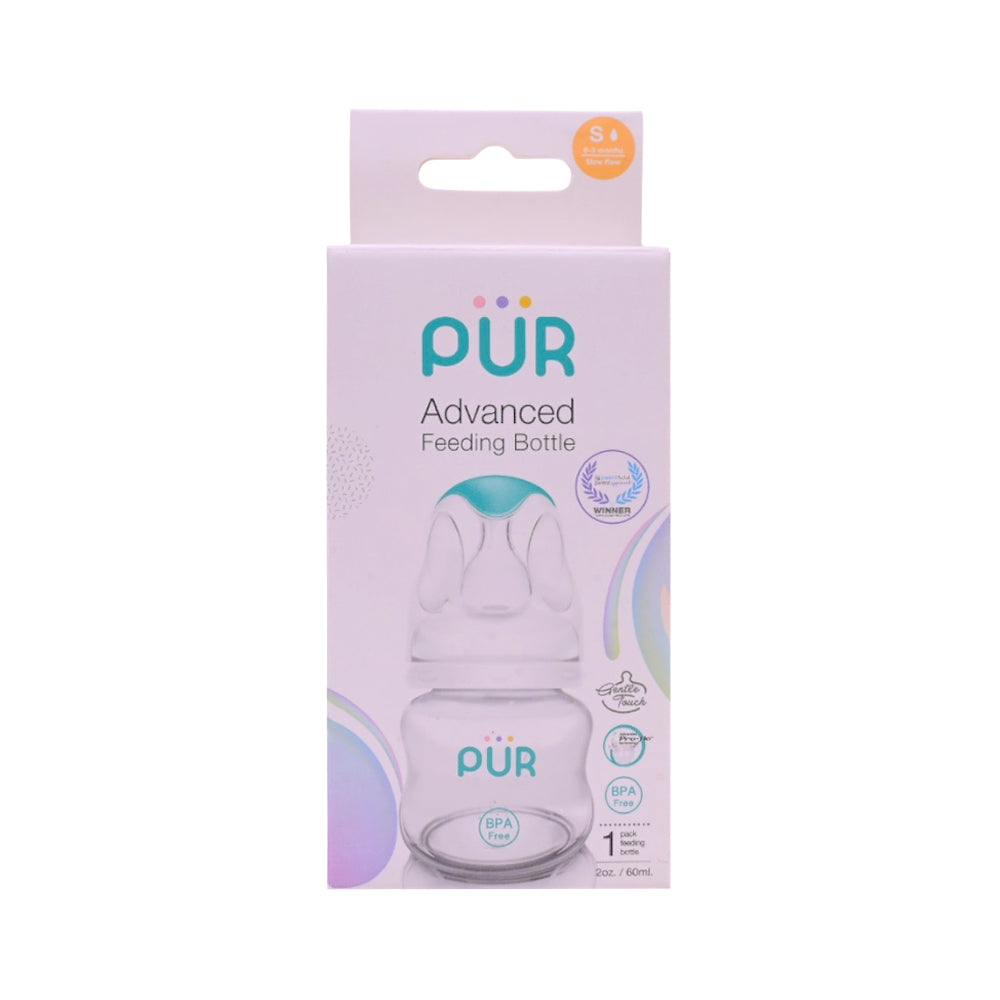 PUR ADVANCED FEEDING BOTTLE 2 OZ 60 ML