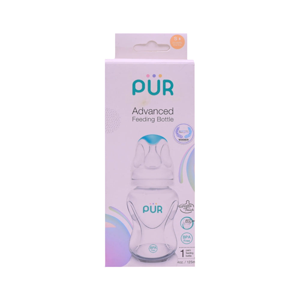 PUR ADVANCED FEEDING BOTTLE 4 OZ 125 ML