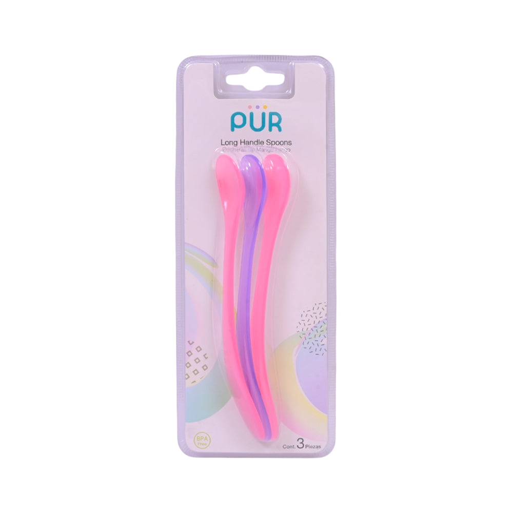 PUR LONG HANDLE SPOONS 3PCS