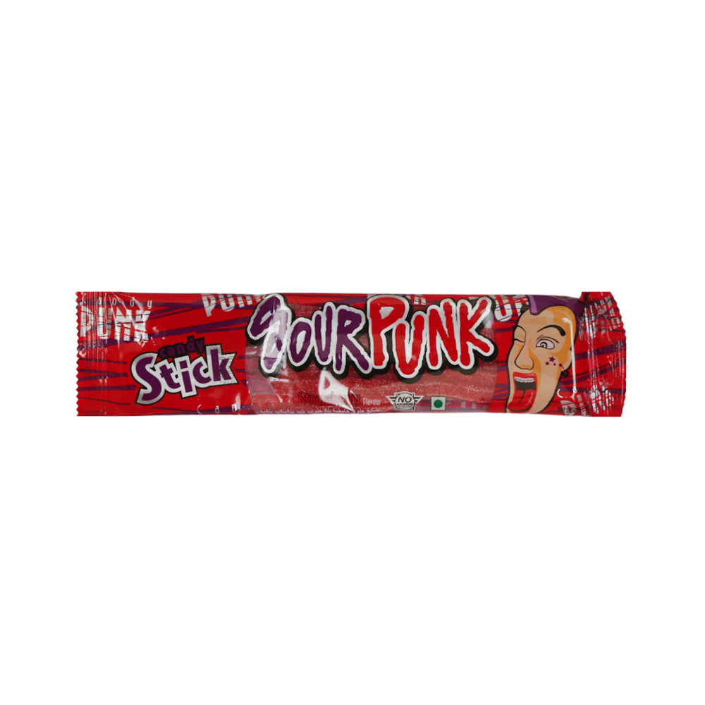 SOUR PUNK CANDY STICK STRAWBERRY FLAVOUR 50 GM