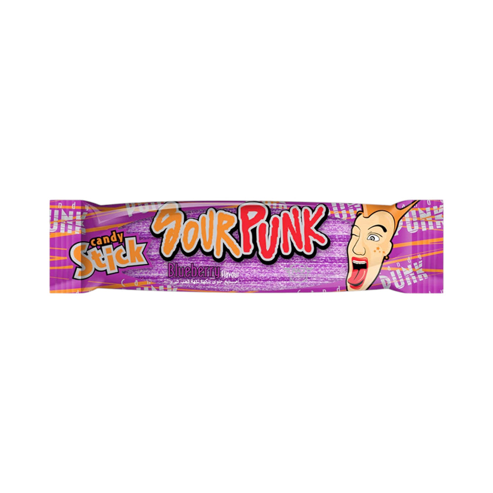 SOUR PUNK CANDY STICK BLUEBERRY FLAVOUR 50 GM
