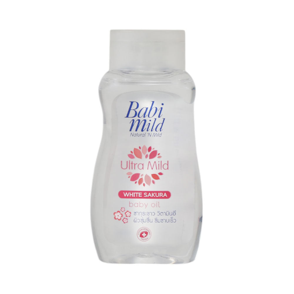 BABI MILD BABY OIL ULTRA MILD WHITE SAKURA 100 ML