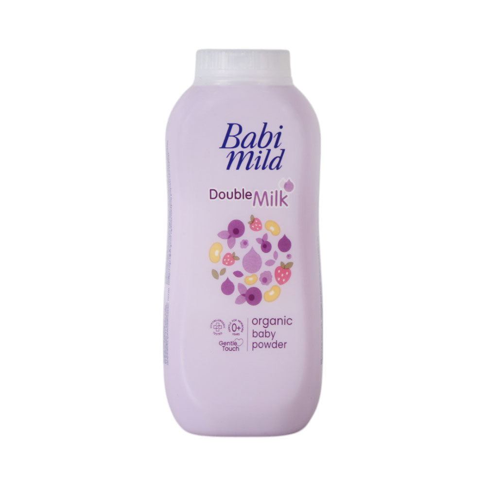 BABI MILD BABY POWDER ORGANIC DOUBLE MILK 160 GM
