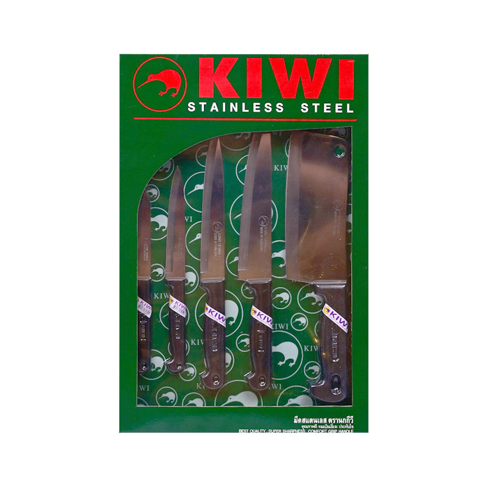 KNIFE SET 5PC KIWI W-5P