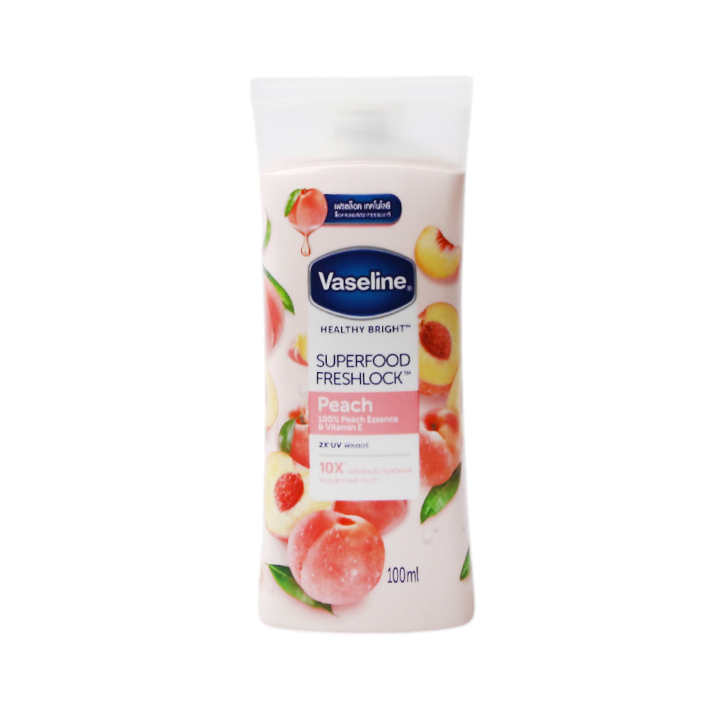 VASELINE LOTION SUPER FOOD FRESH LOCK PEACH 100 ML