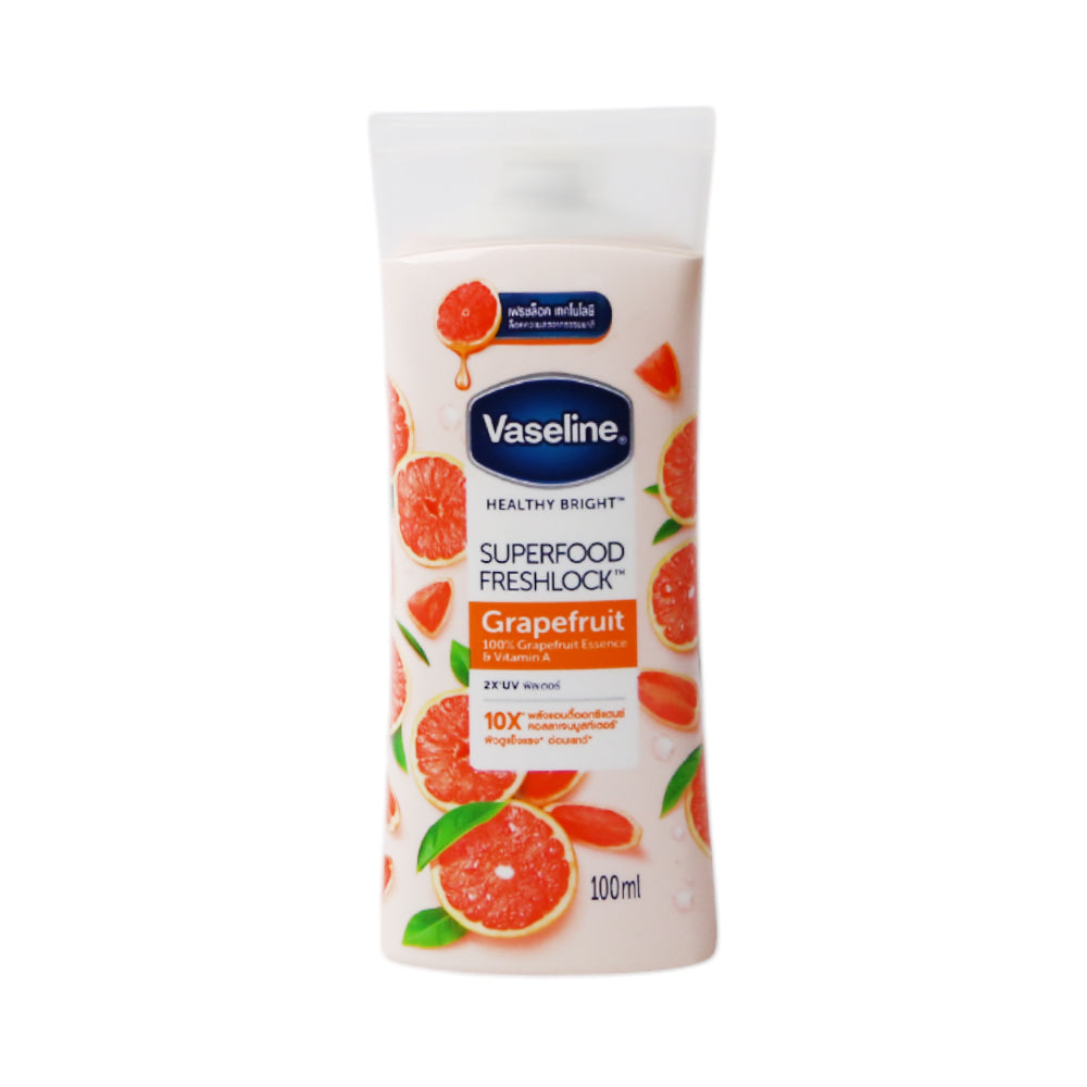 VASELINE LOTION SUPER FOOD FRESH LOCK GRAPE FRUIT 100 ML
