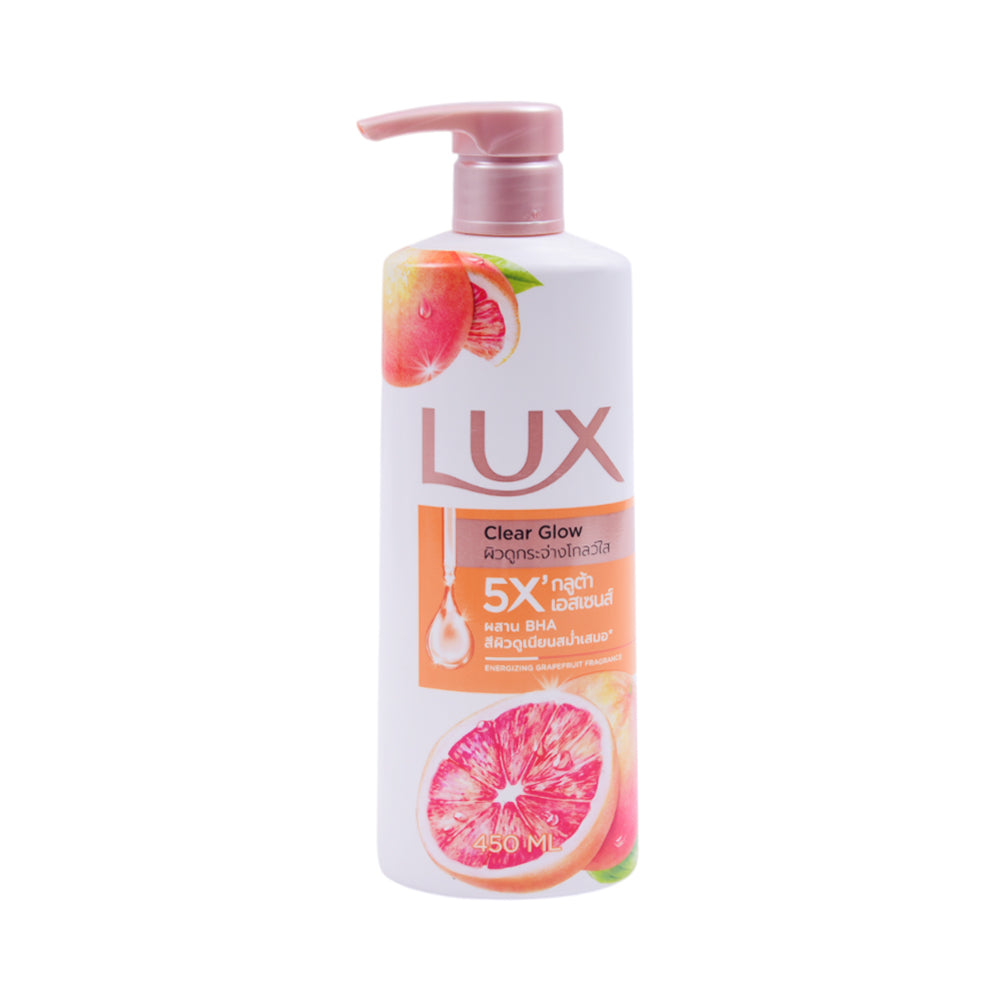 LUX SHOWER GEL GRAPEFRUIT CLEAR GLOW 450 ML