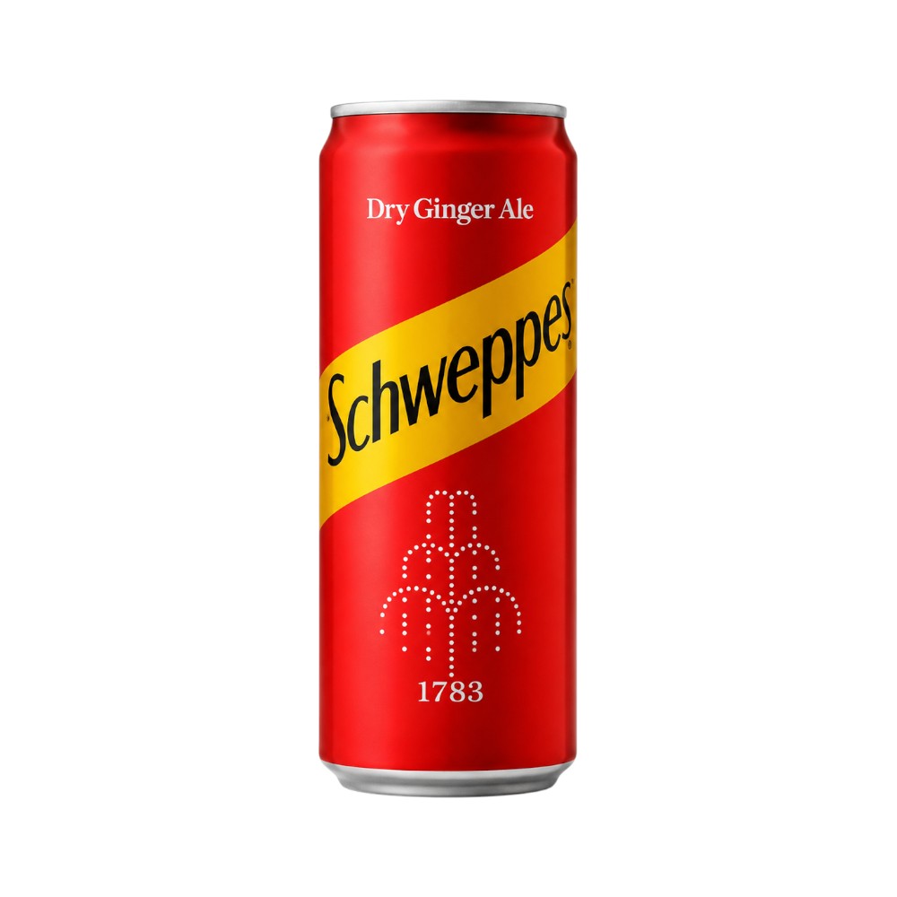 SCHWEPPES DRINK DRY GINGER ALE 330ML