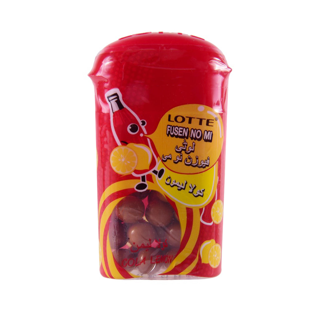 LOTTE FUSEN NO MI BUBBLE GUM COLA LEMON 15 GM