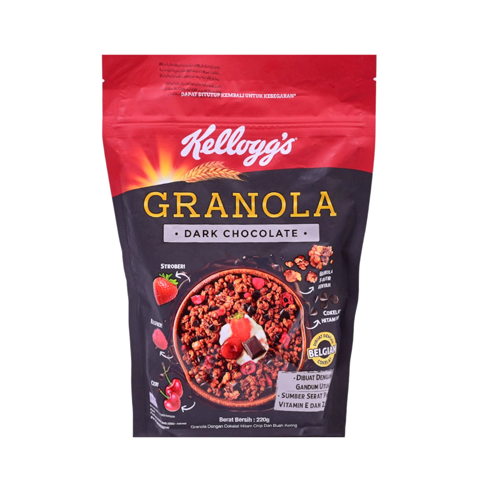 KELLOGGS CEREAL GRANOLA DARK CHOCOLATE 220 GM
