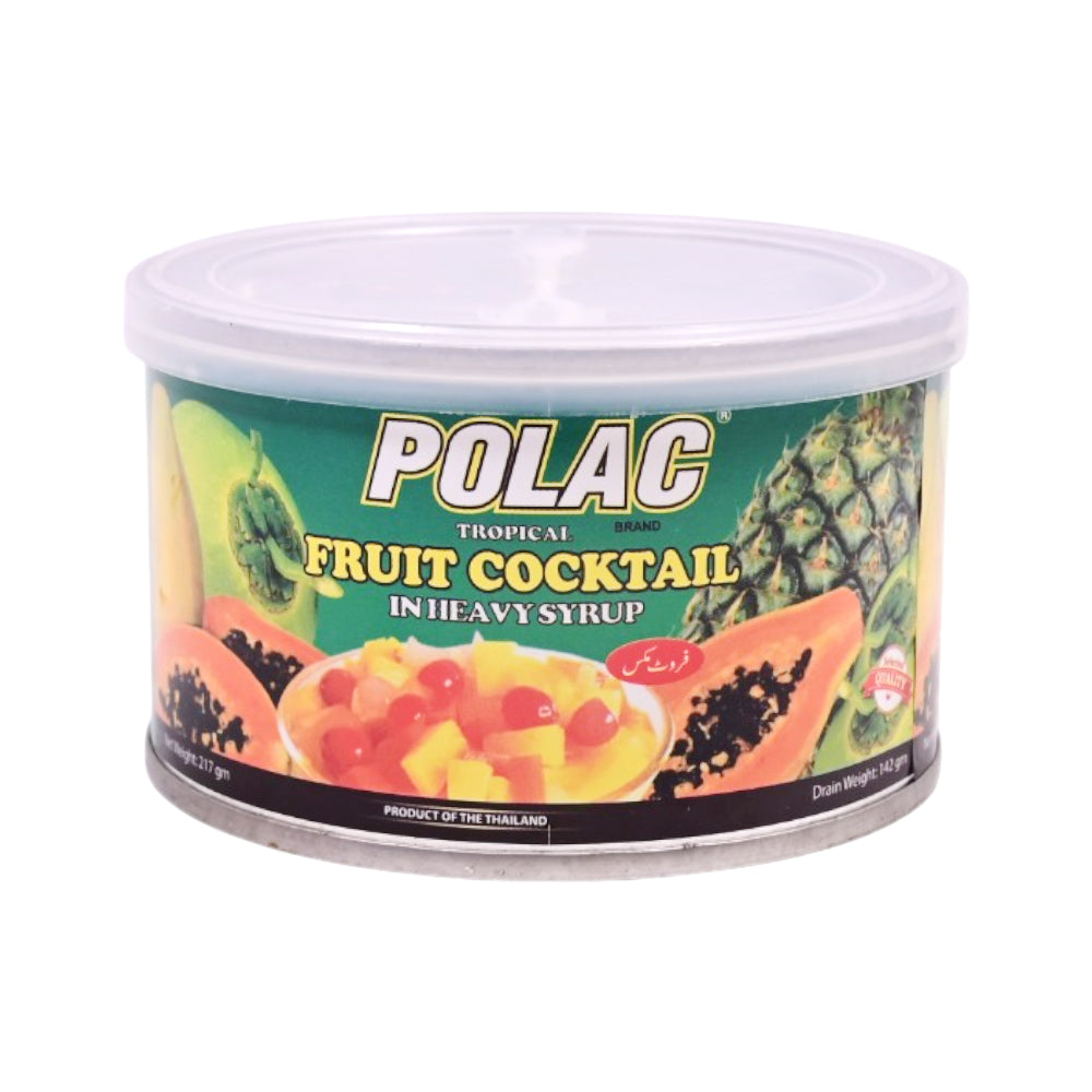 POLAC TROPICAL FRUIT COCKTAIL 217 GM